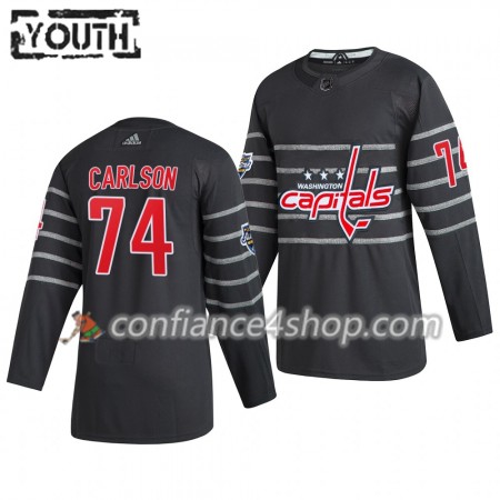 Adidas Maillot de Hockey Washington Capitals John Carlson 74 Gris 2020 NHL All-Star Authentic - Enfant